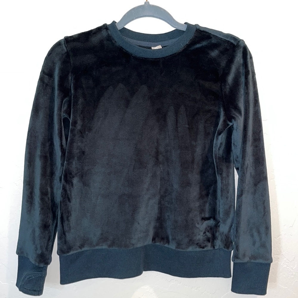 Athleta girls size 12 velour sweatshirt